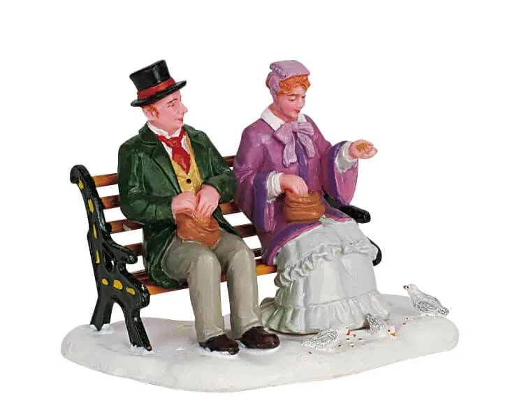 lemax-feeding-pigeons-figurine-village-de-no-l image 1