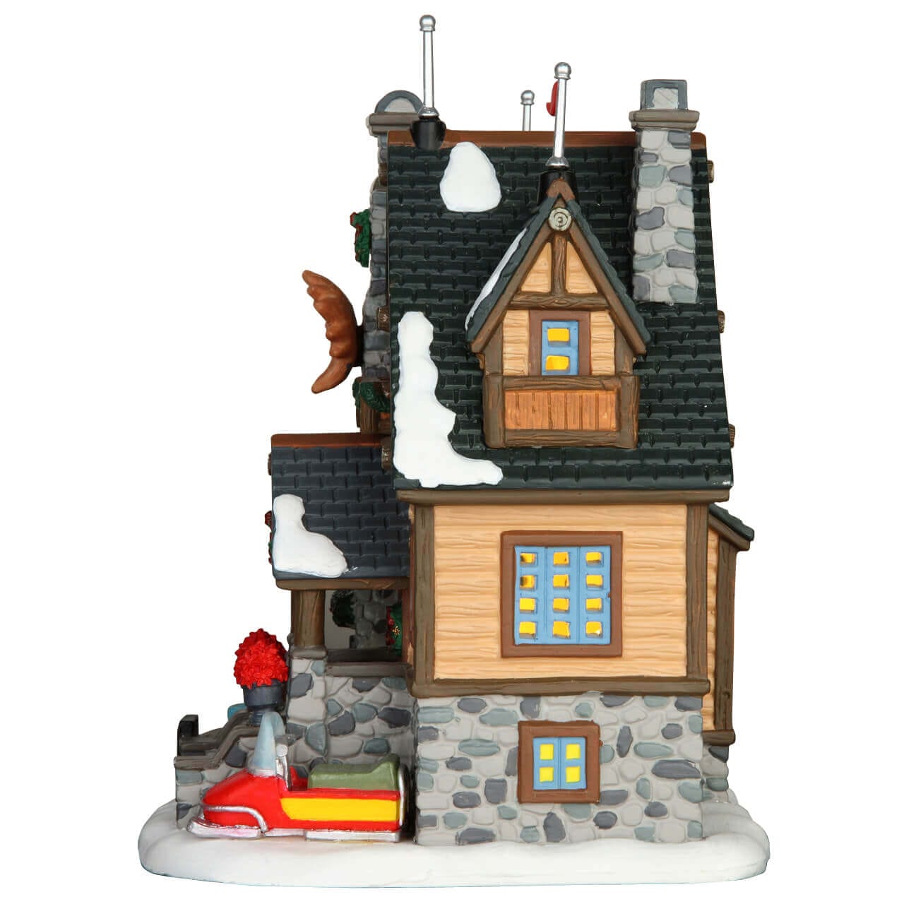 lemax-moose-crest-lodge-chalet-de-village-de-no-l-lumineux image 4