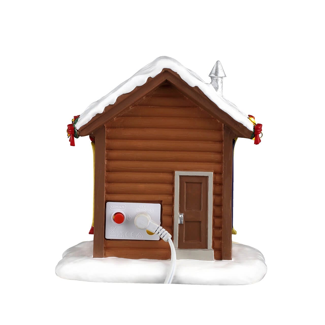lemax-vail-village-ski-rental-chalet-location-de-skis-miniature-lumineux image 4
