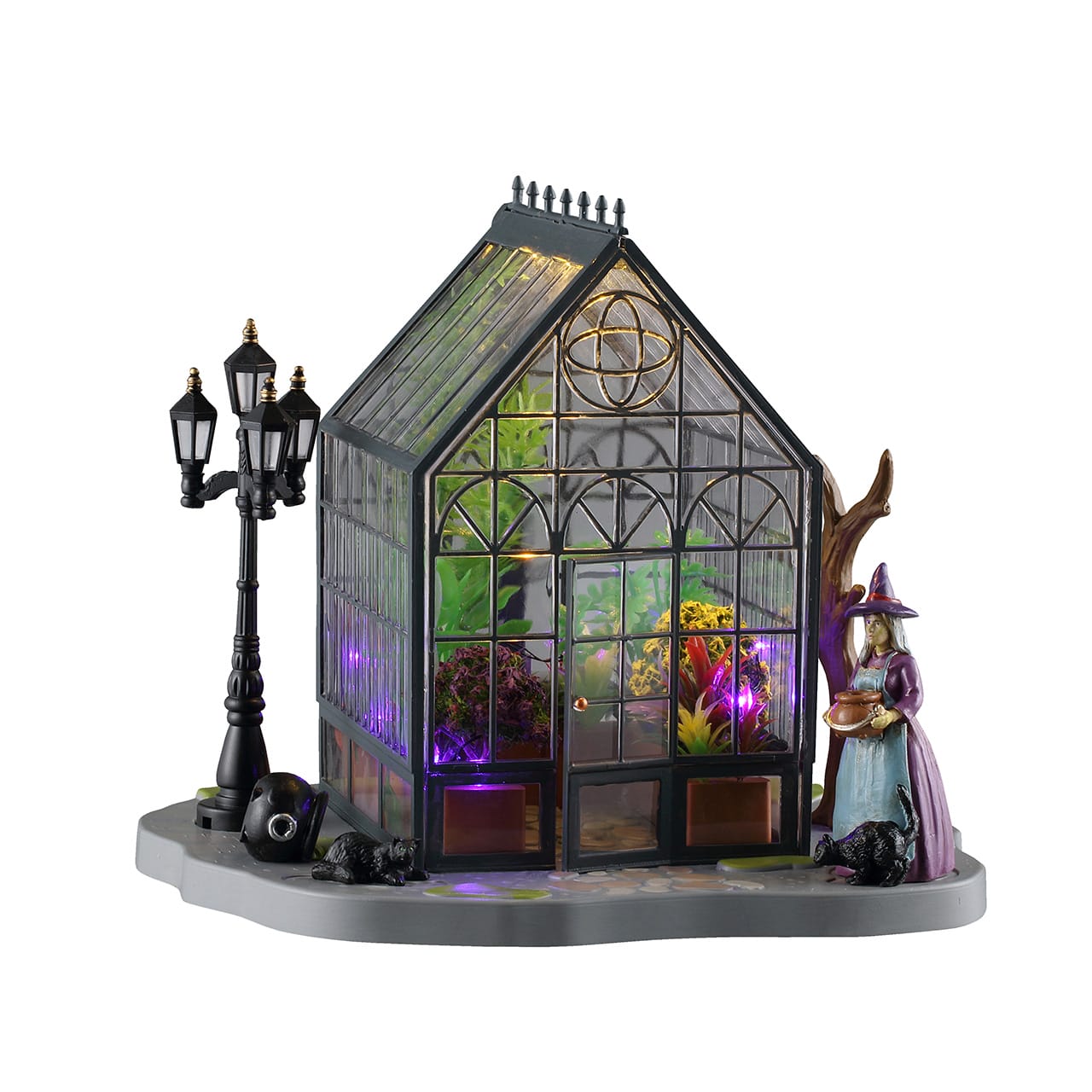 lemax-agatha-s-greenhouse-b-timent-miniature-lumineux-spooky-town image 1
