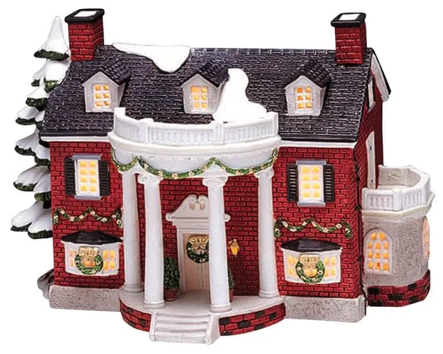 lemax-cabot-s-mansion-manoir-de-village-miniature-lumineux image 1