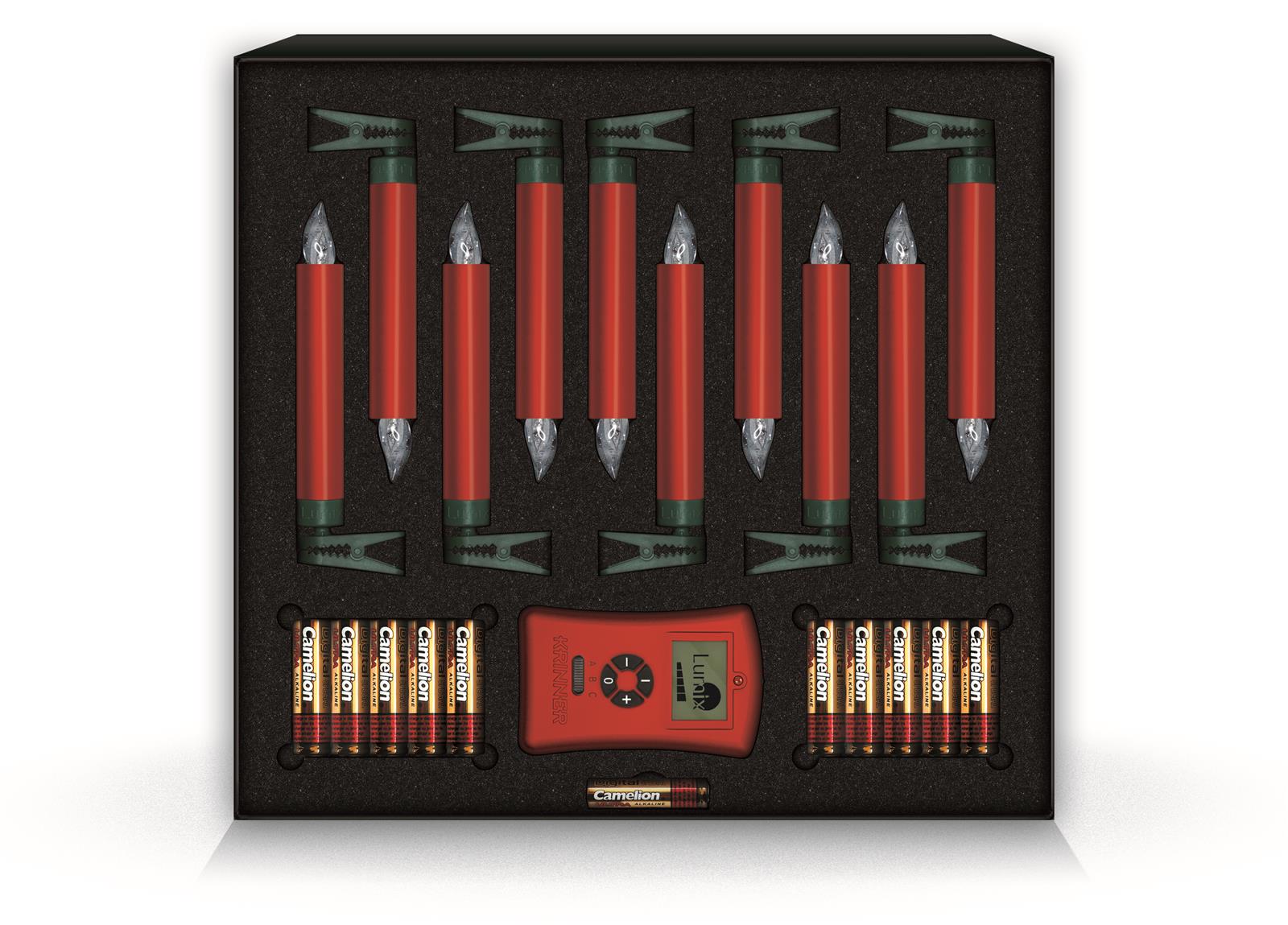 krinner-lumix-deluxe-rouge-basis-set-10-bougies-led-pour-sapin image 3