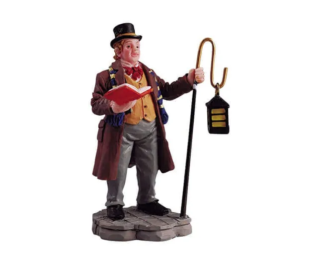 lemax-caroler-man-figurine-chanteur-de-no-l-village-miniature image 1