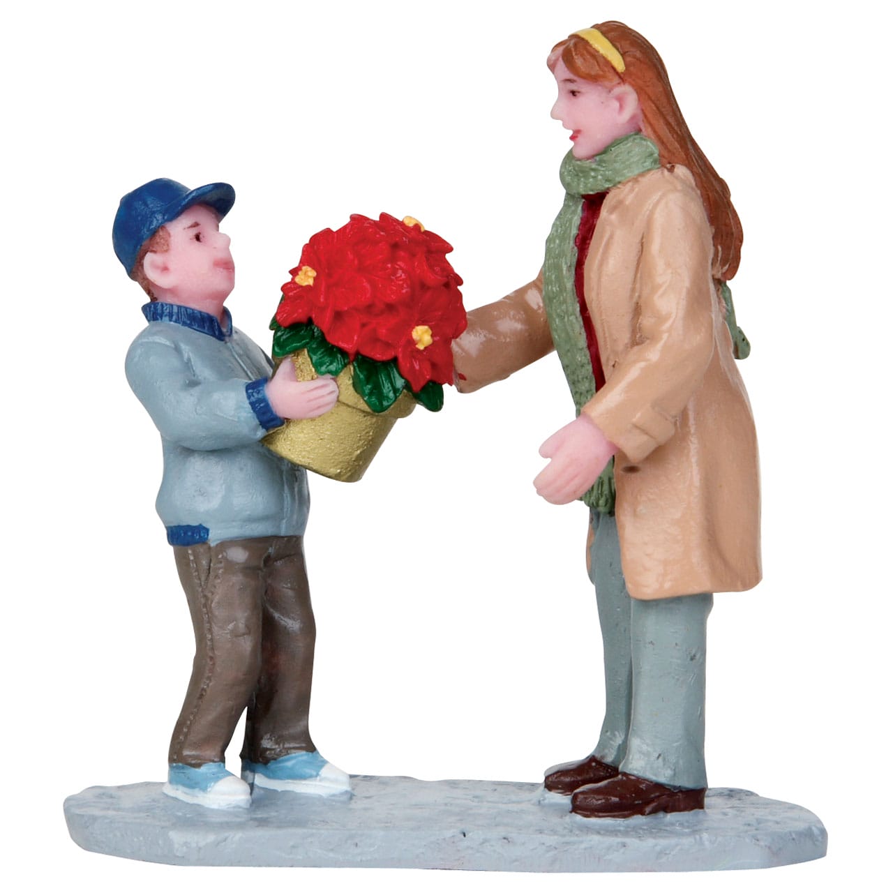 lemax-picking-out-poinsettia-figurine-fleur-de-no-l-miniature image 1