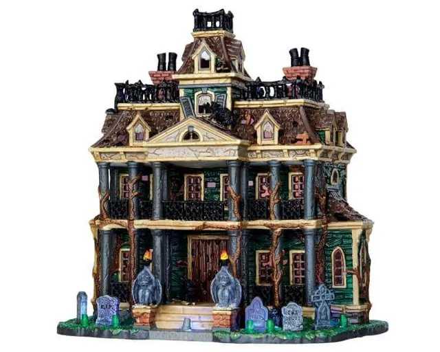 lemax-gothic-haunted-mansion-manoir-hant-lumineux-spooky-town image 1