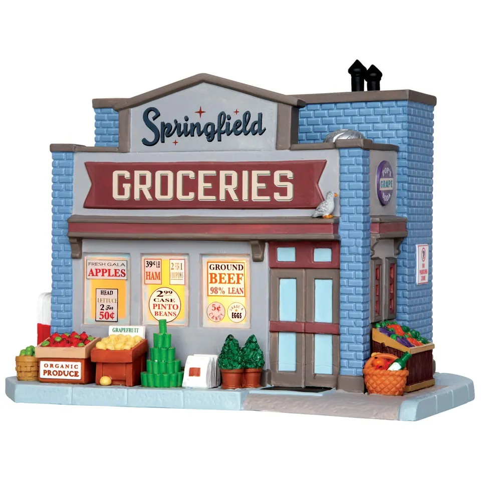 lemax-springfield-groceries-picerie-miniature-lumineuse image 1