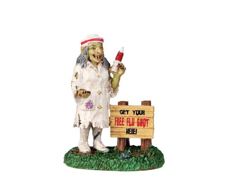 lemax-free-flu-shots-b-timent-anim-spooky-town-halloween image 1