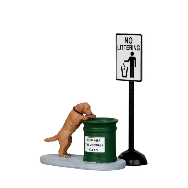 lemax-no-littering-lot-de-2-accessoires-miniature-harvest-crossing image 1