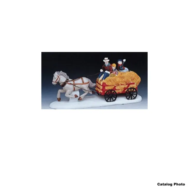 lemax-hay-carriage-ride-cal-che-et-foin-miniature image 1