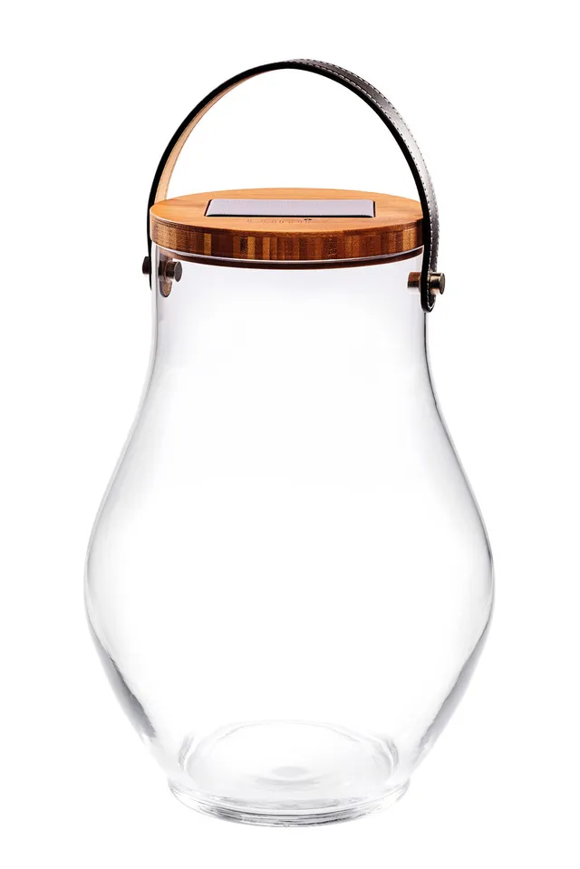 krinner-lumix-deco-glass-bold-lanterne-solaire-verre-souffl image 1