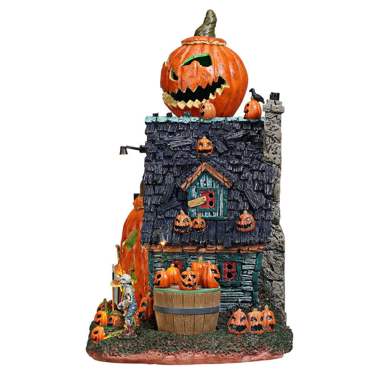 lemax-the-mad-pumpkin-patch-man-ge-miniature-anim-et-lumineux image 2