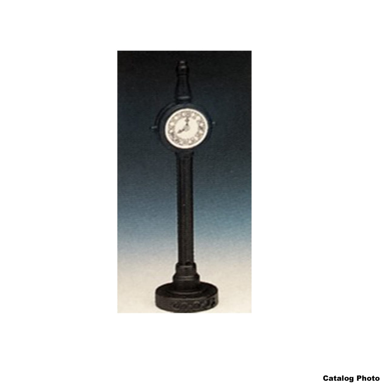 lemax-metal-clock-stand-support-d-horloge-pour-village-de-no-l image 1