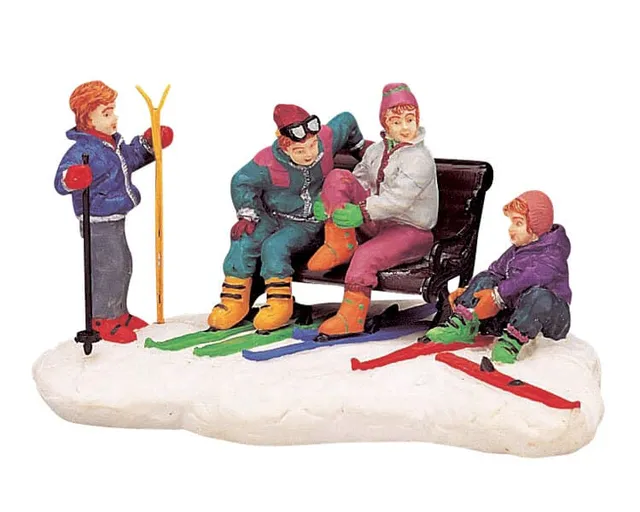 lemax-ski-boots-accessoire-miniature-chaussures-de-ski-village-de-no-l image 1