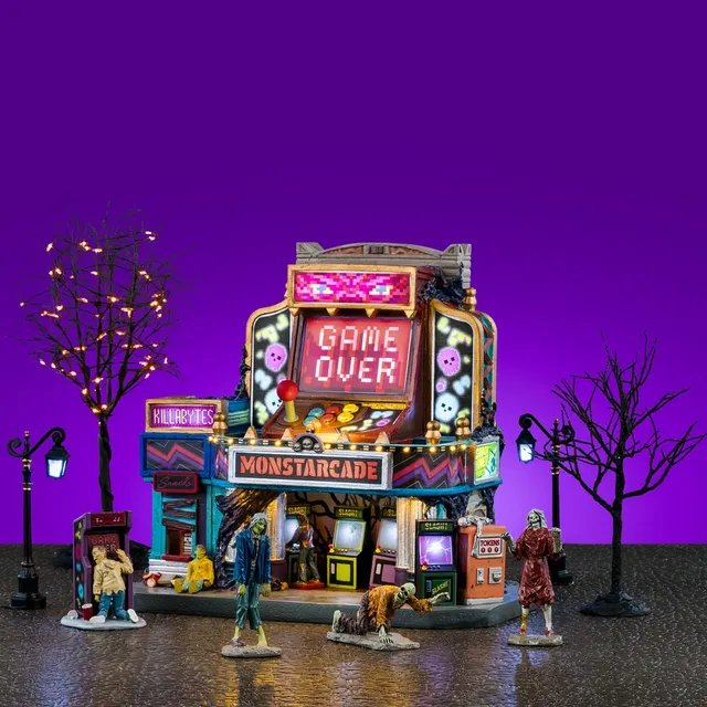 lemax-monstarcade-set-salle-d-arcade-spooky-town image 1