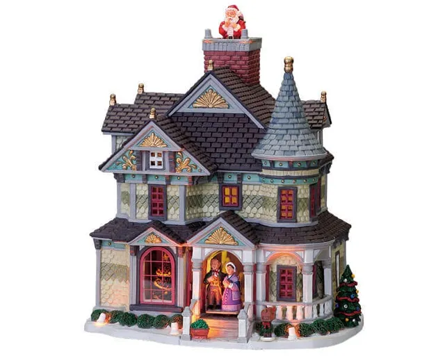lemax-christmas-eve-manor-manoir-lumineux-village-de-no-l image 1