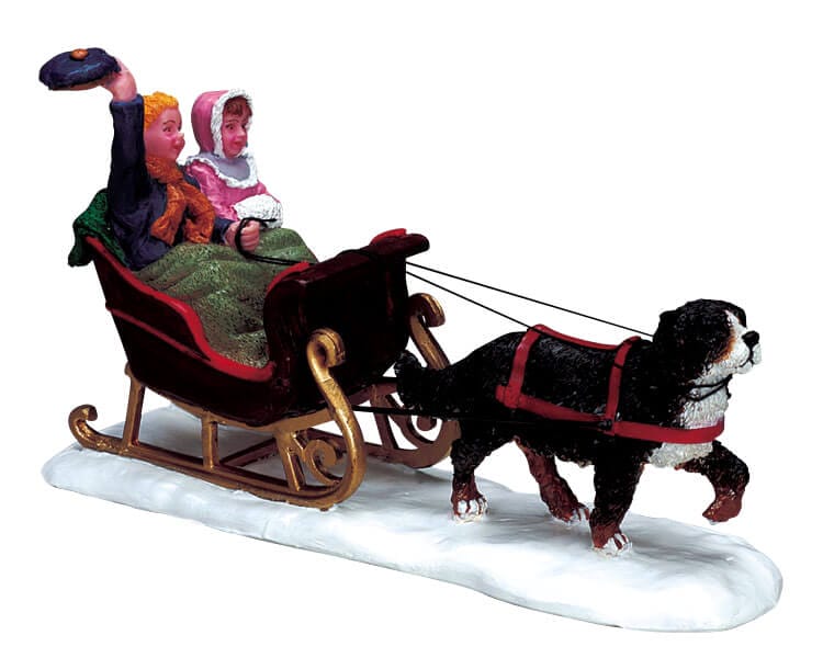 lemax-doggie-express-figurine-miniature-chien-village-de-no-l image 1