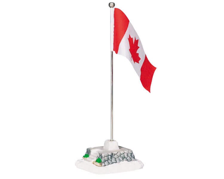 lemax-canadian-flag-pole-m-t-drapeau-canadien-miniature image 1