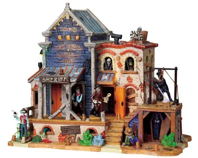 lemax-dry-gulch-county-jail-b-timent-spooky-town image 1
