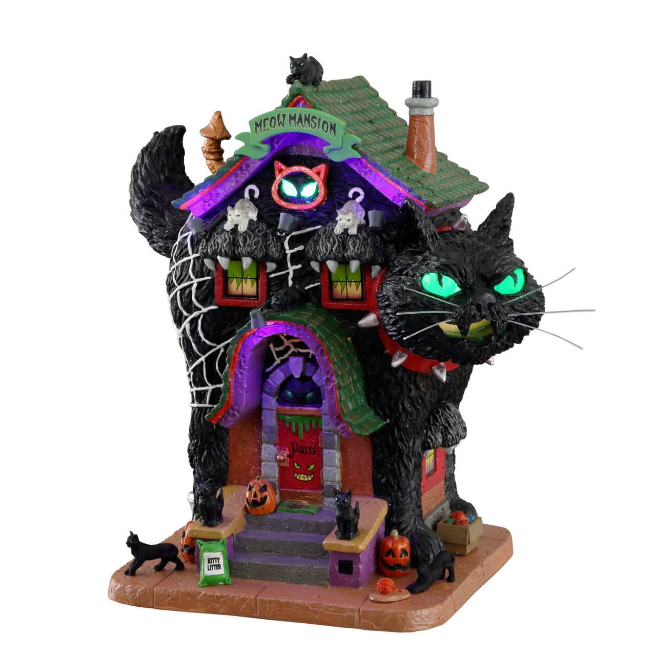 lemax-meow-mansion-maison-hant-e-chats-lumineuse-spooky-town image 1