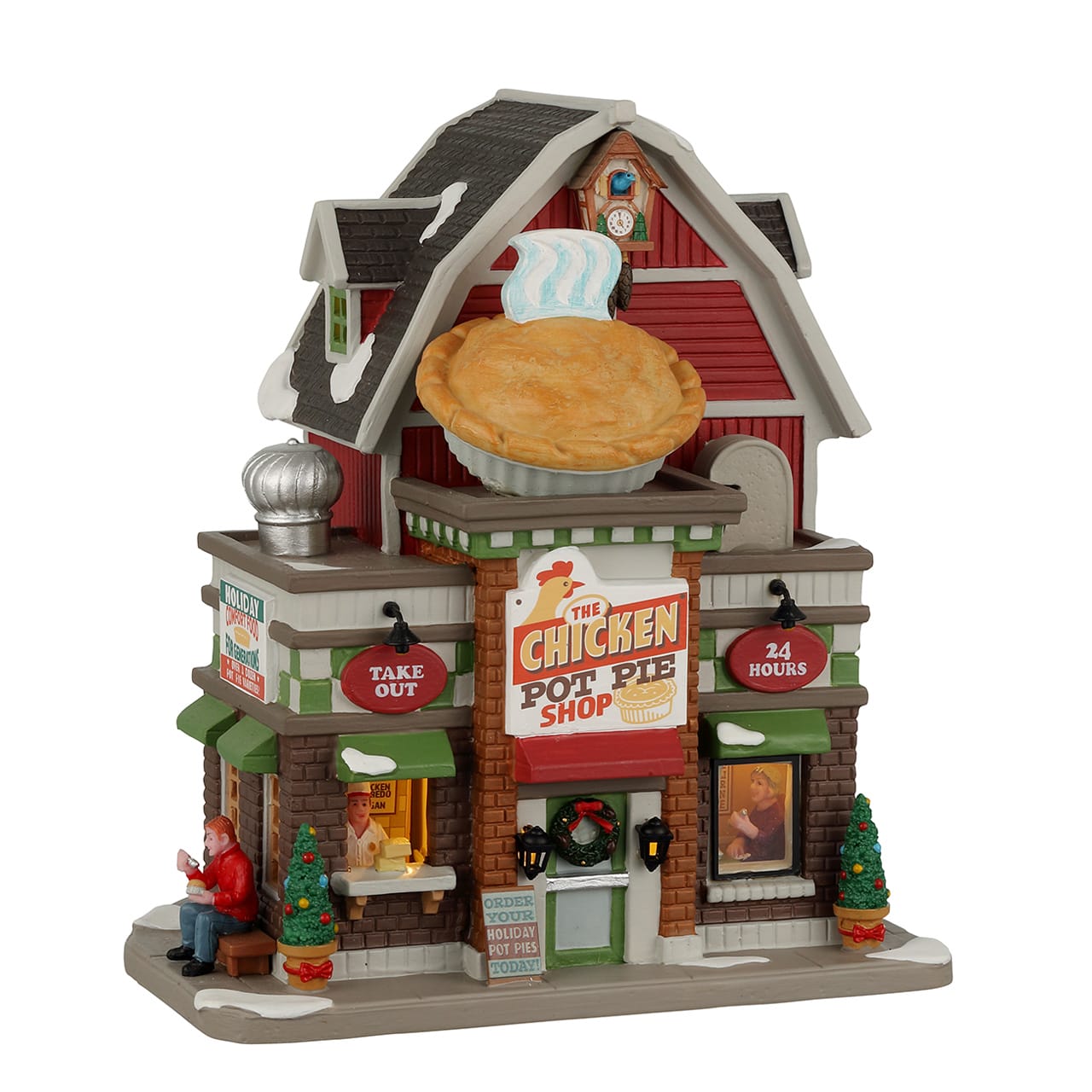 lemax-the-chicken-pot-pie-shop-b-timent-miniature-lumineux-harvest-crossing image 1