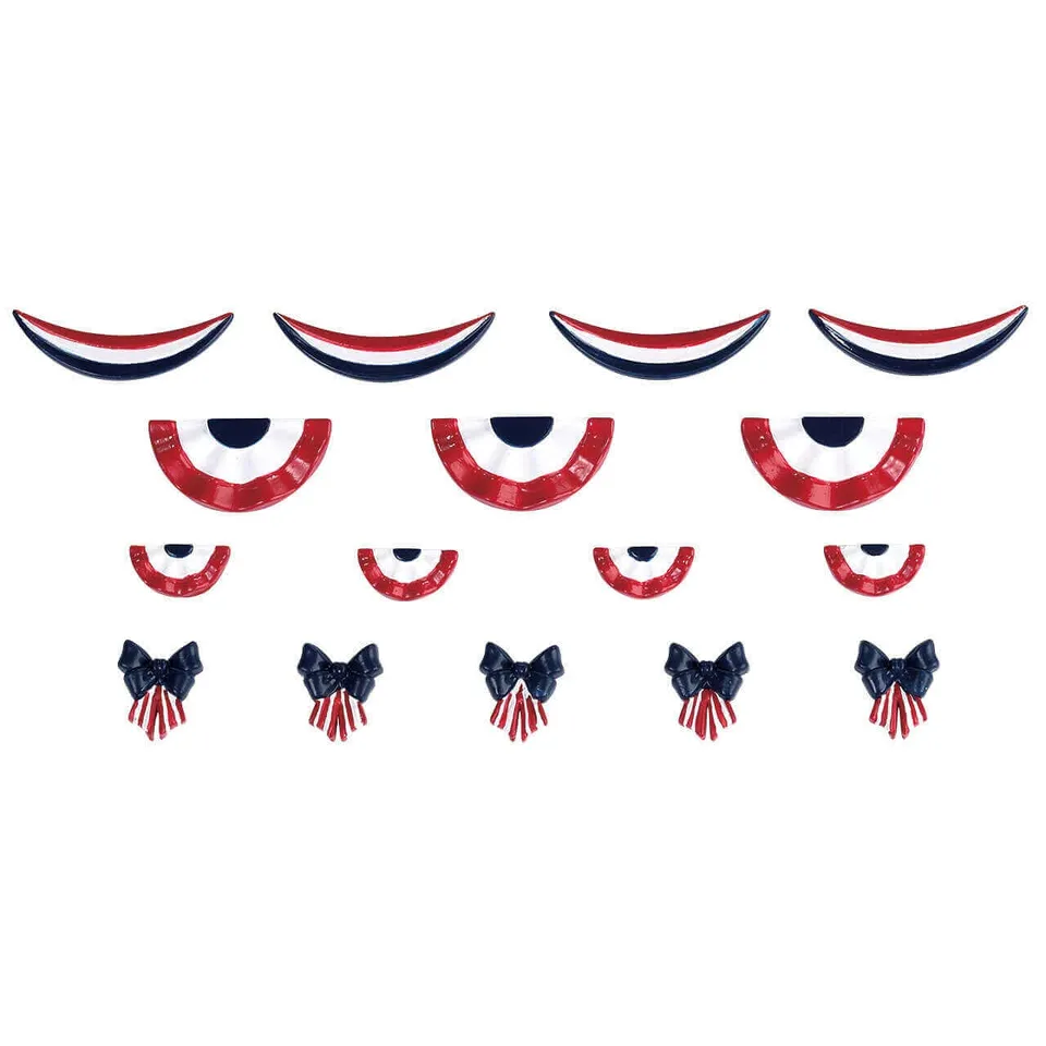 lemax-american-flag-decoration-d-coration-drapeau-am-ricain-pour-village-de-no-l image 1