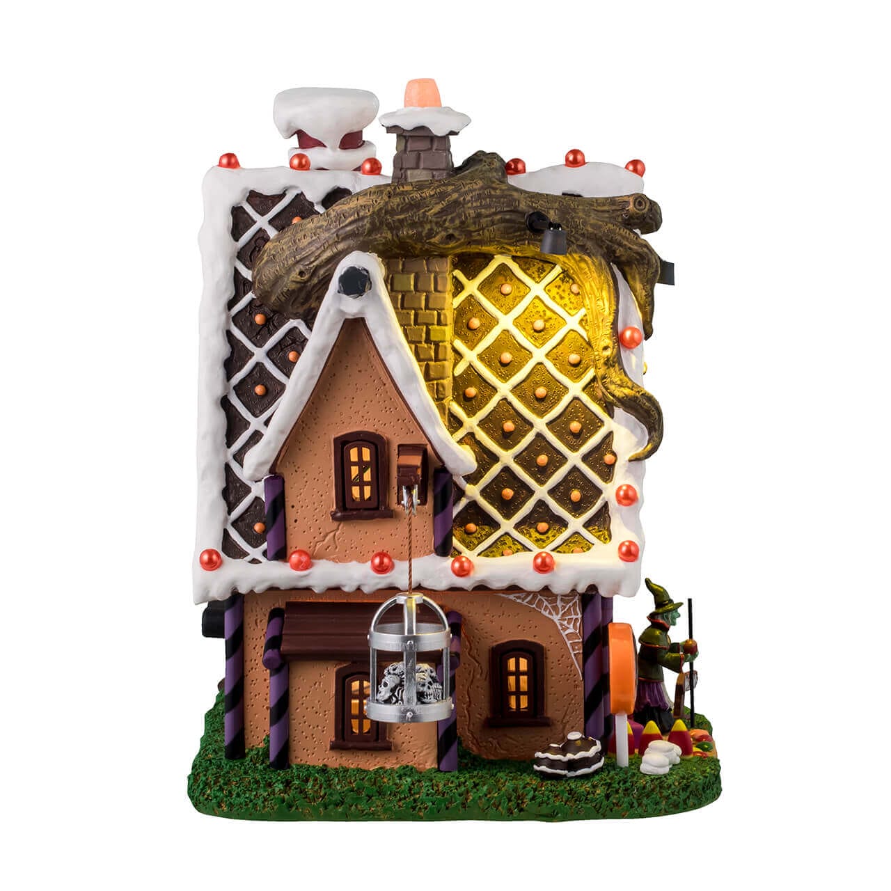 lemax-the-candy-witch-cottage-maison-sorci-re-bonbons-lumineuse-spooky-town image 2