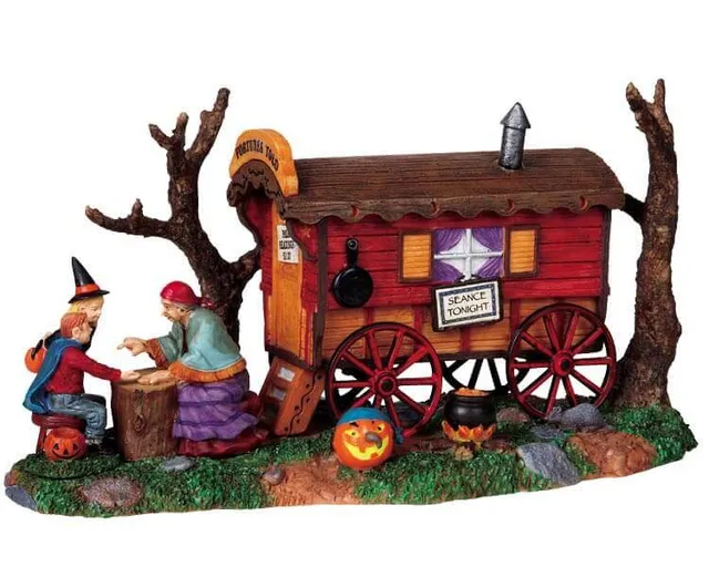 lemax-gypsy-wagon-roulotte-lumineuse-spooky-town image 1