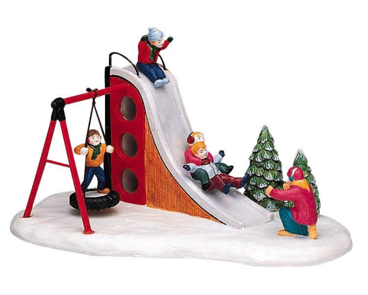 lemax-fun-on-the-slide-figurine-toboggan-village-de-no-l image 2