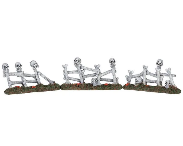 lemax-bone-fence-cl-ture-miniature-spooky-town image 1