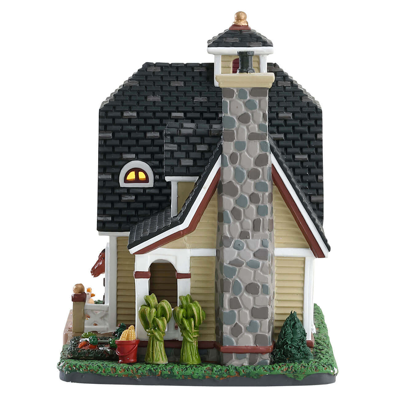 lemax-jones-farmhouse-ferme-lumineuse-village-miniature-de-no-l image 2