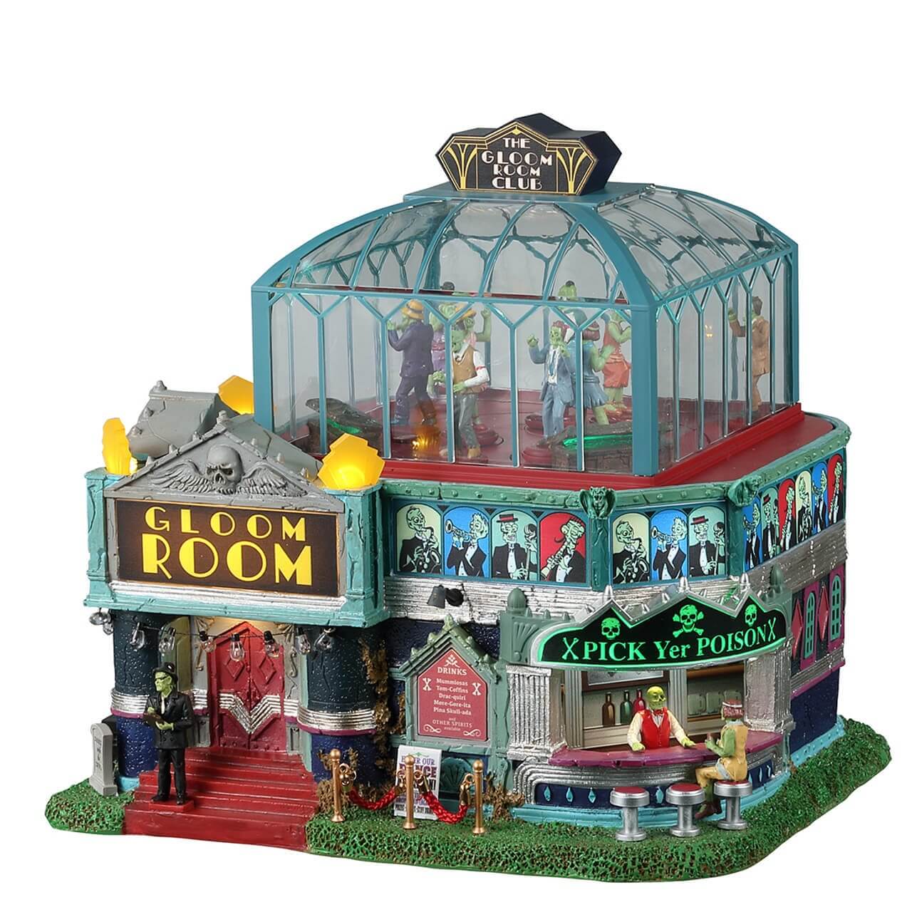 lemax-the-gloom-room-club-b-timent-spooky-town-lumineux image 1