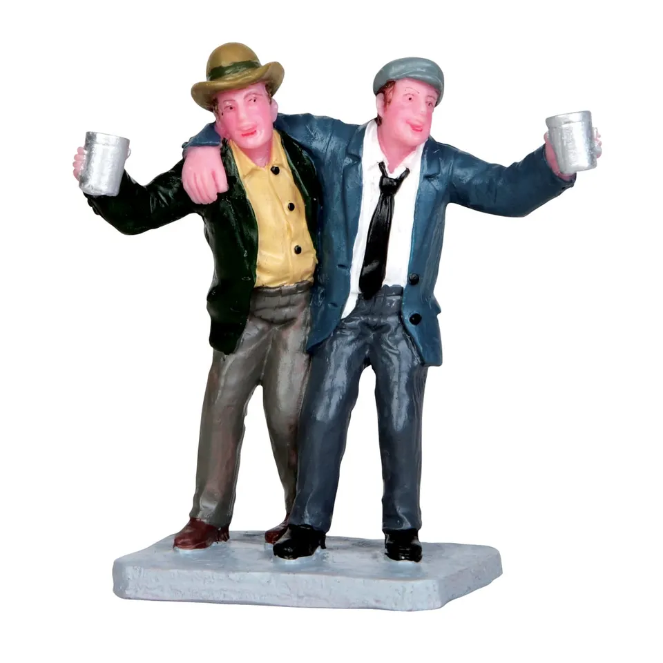 lemax-pub-revelers-figurines-miniatures-pour-village-de-no-l image 1