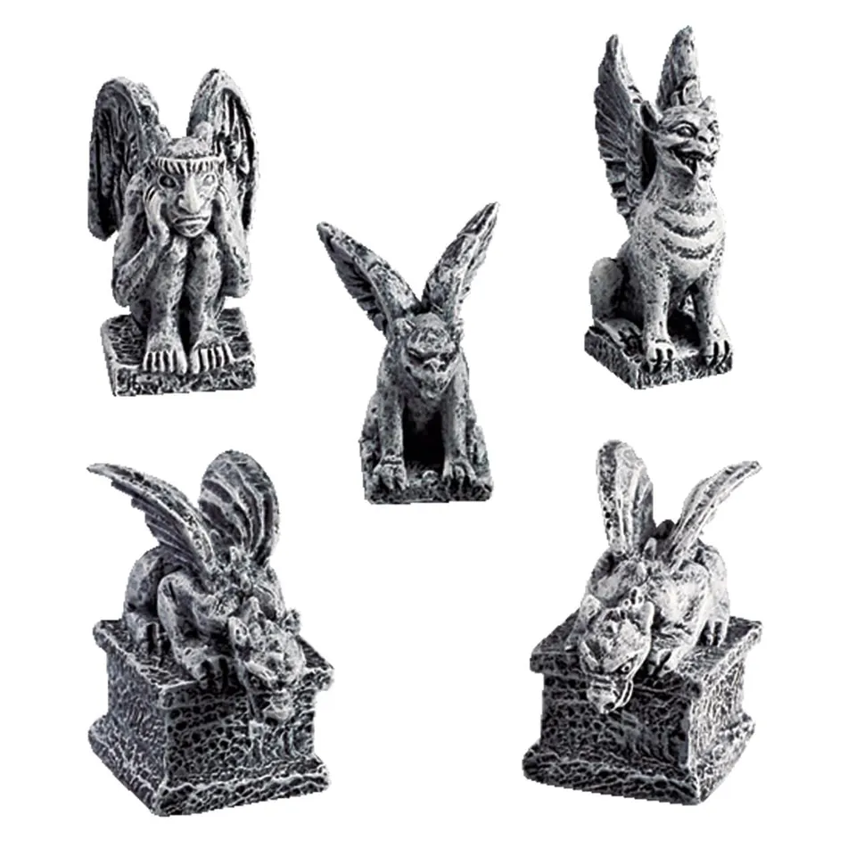 lemax-gargoyles-set-de-5-accessoires-spooky-town image 1
