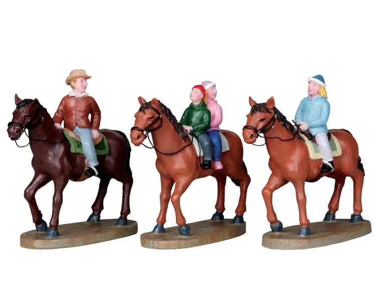 lemax-horseback-family-figurine-famille-cheval-de-no-l image 1