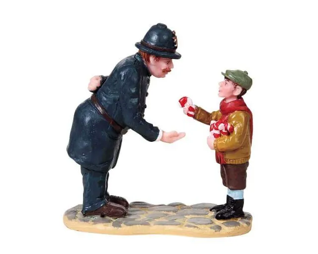 lemax-candy-cane-copper-figurine-village-de-no-l-miniature image 1
