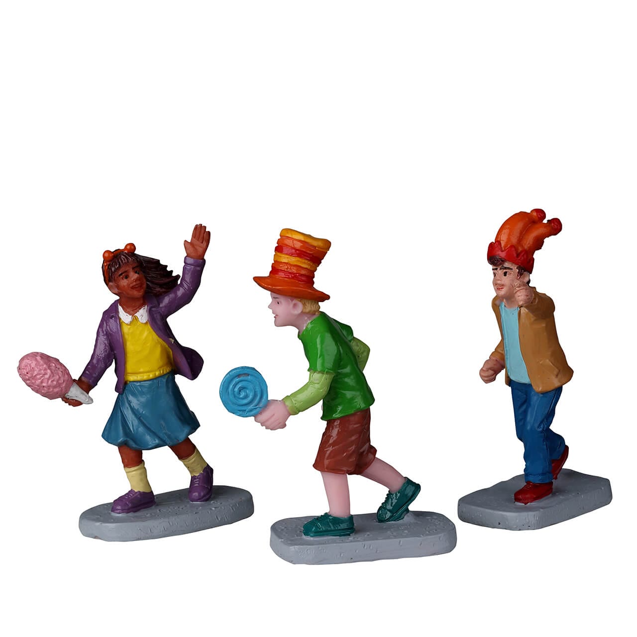 lemax-time-for-fun-trio-figurines-f-te-village-miniature image 1