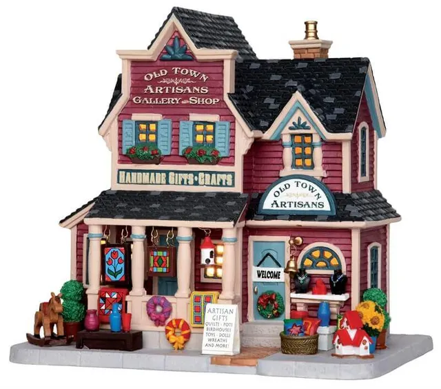 lemax-old-town-artisans-gallery-and-shop-maison-miniature image 1