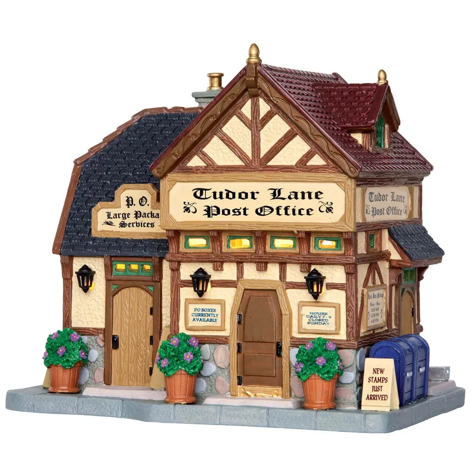 lemax-tudor-lane-post-office-bureau-de-poste-anglais-miniature image 1