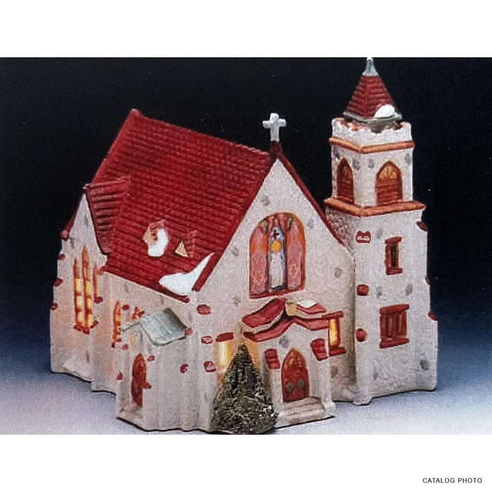 lemax-st-mary-s-cathedral-glise-lumineuse-pour-village-miniature image 1