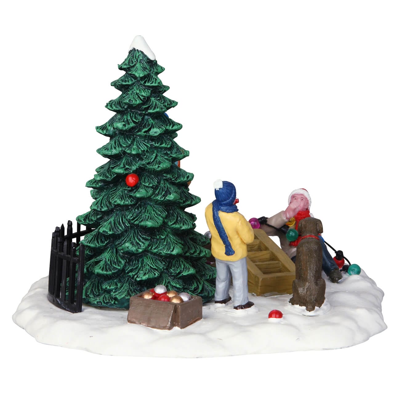 lemax-tree-trimming-trouble-sc-ne-sapin-de-no-l-miniature image 3