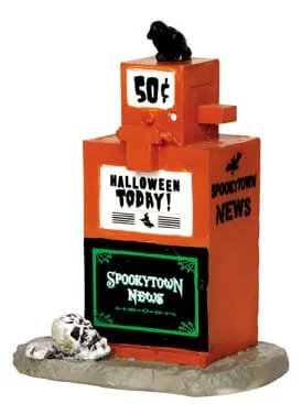 lemax-halloween-headline-accessoire-journal-spooky-town image 1