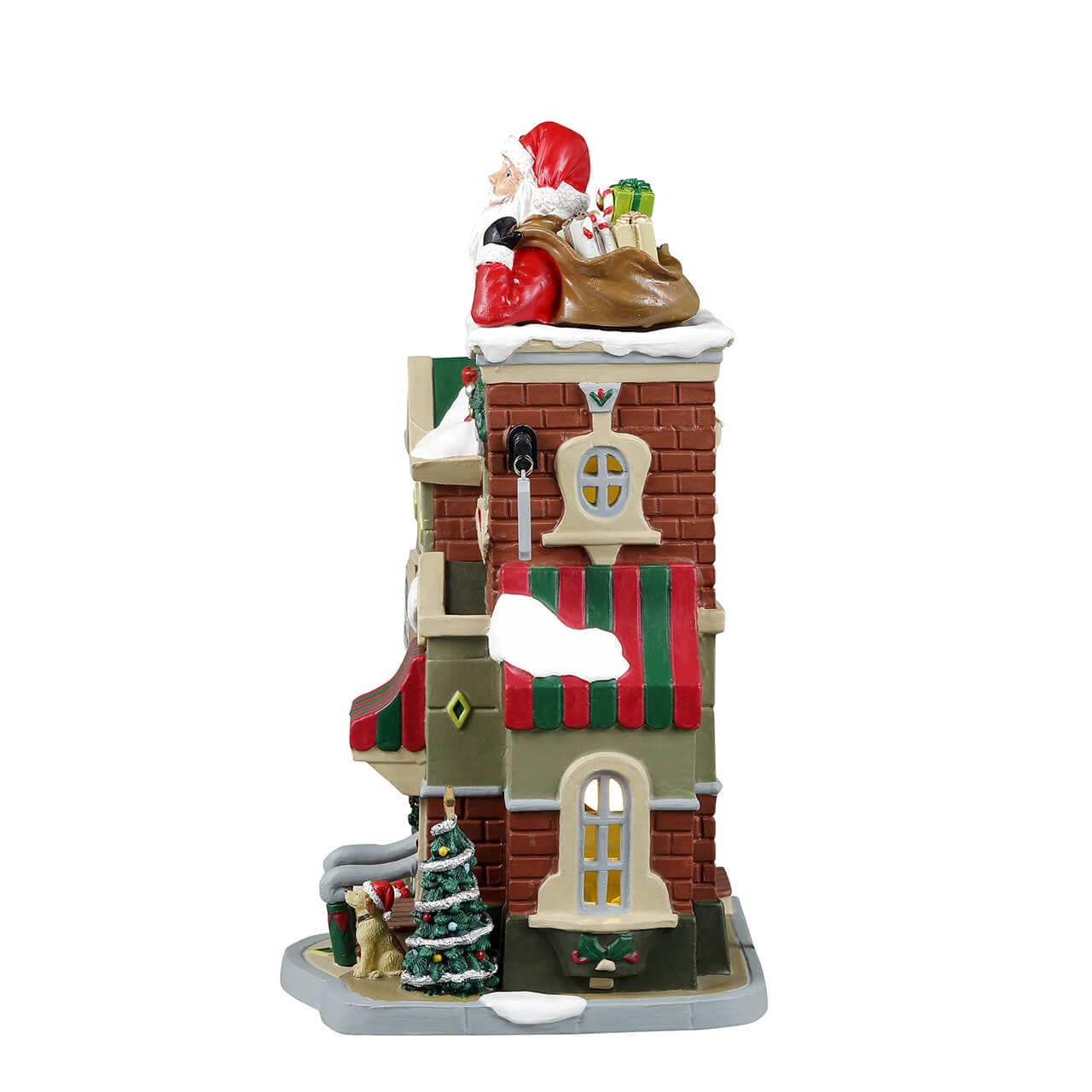 lemax-the-santa-shop-maison-lumineuse-caddington-village-de-no-l image 3