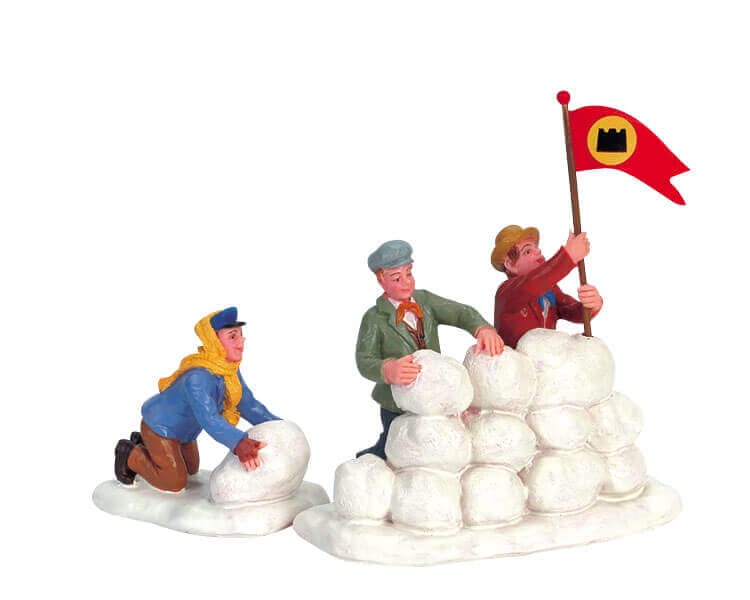 lemax-snow-fortress-forteresse-de-neige-lumineuse-pour-village-de-no-l image 1