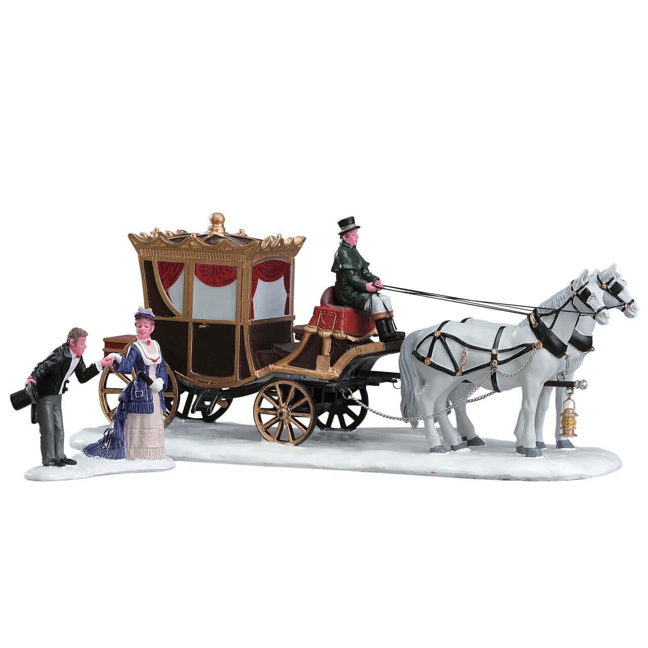 lemax-the-duchess-arrives-set-de-2-figurines-village-miniature image 1