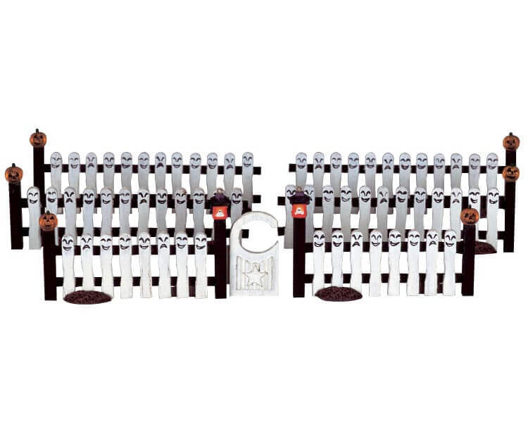 lemax-ghostie-picket-fence-cl-ture-miniature-spooky-town image 1