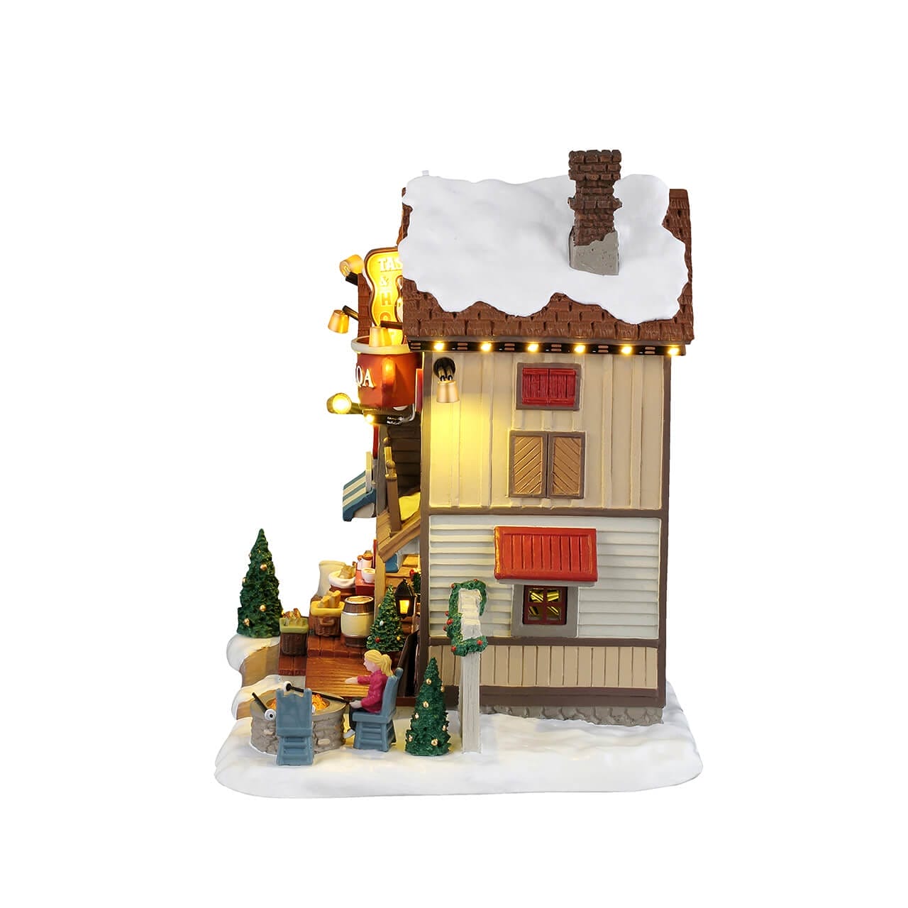 lemax-the-cocoa-shanty-chalet-chocolat-chaud-lumineux image 3