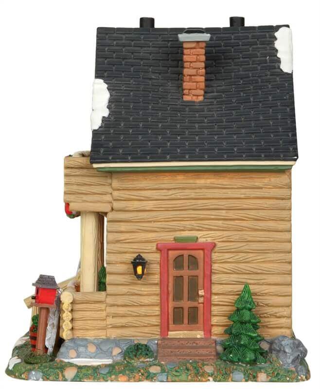lemax-hidden-hills-cabin-cabane-de-village-de-no-l-lumineuse image 2