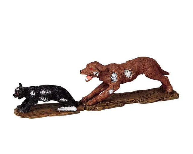 lemax-the-chase-is-on-figurine-halloween-spooky-town image 1