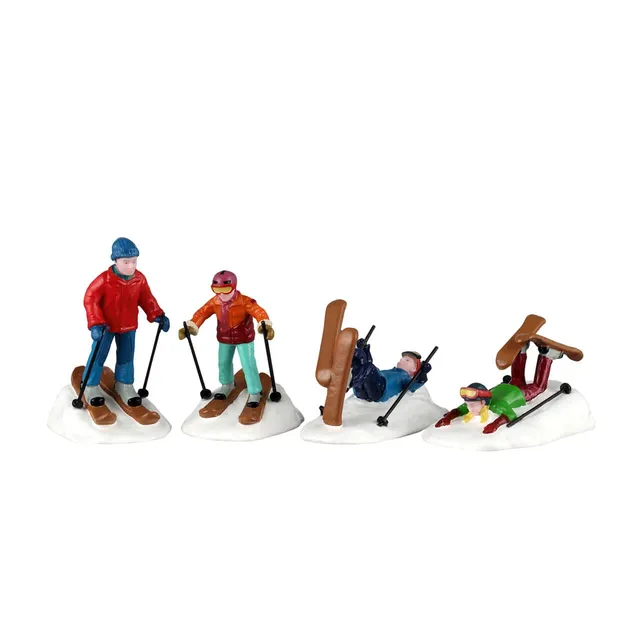 lemax-ski-school-lessons-vail-village-figurines-cole-de-ski-miniature image 1