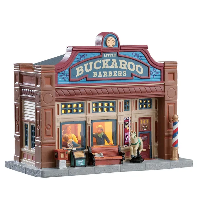lemax-little-buckaroo-barbershop-jukebox-junction-lumineux image 1